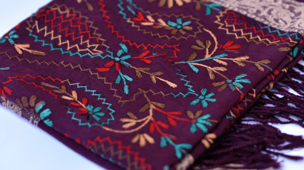 PASHMINA MIX FULL ARI WORK